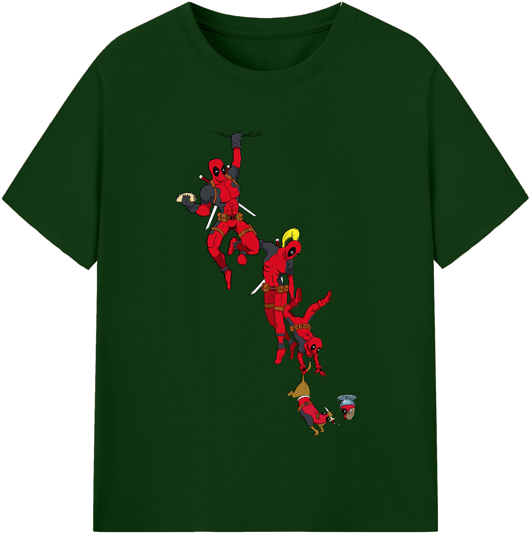（画像用） Deadpool デッドプール 綿100％半袖Tシャツ（フロントプリント）
